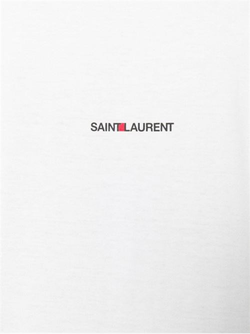 T-shirt con stampa SAINT LAURENT | 464572YB2DQ9000